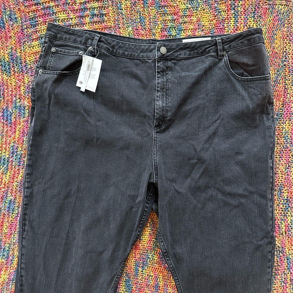 ASOS Curve Plus Size dark grey denim jeans